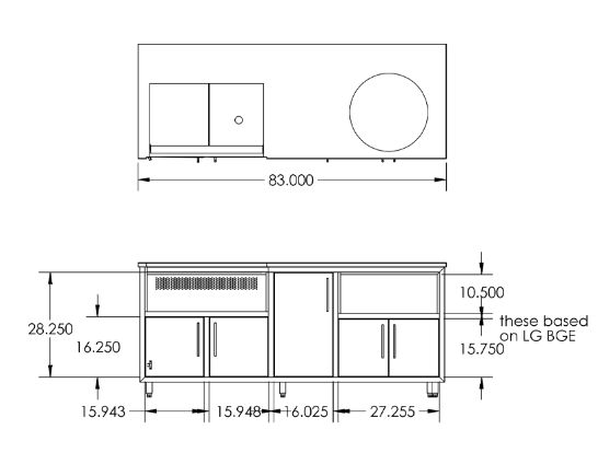Challenger Design Coastal 83" Package with Large Egg