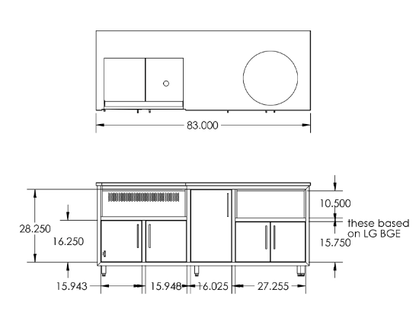 Challenger Design Coastal 83" Package with Large Egg