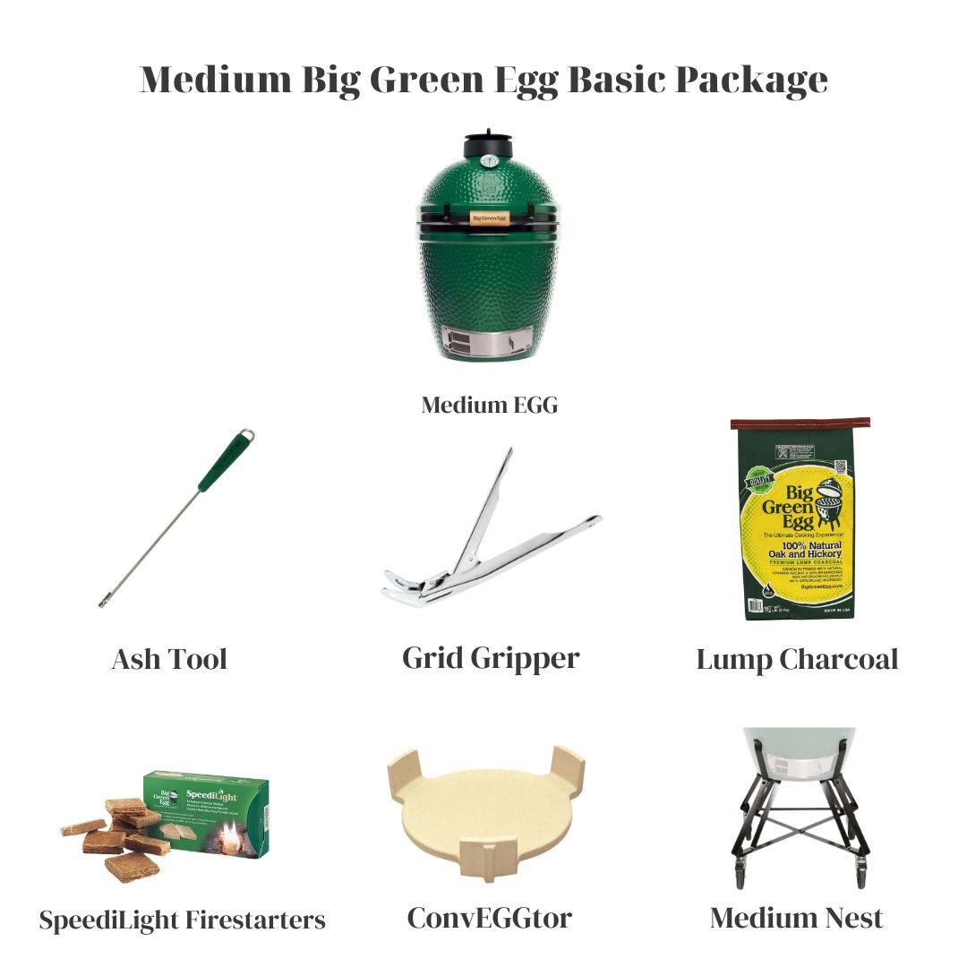 Large Big Green Egg Basic Package