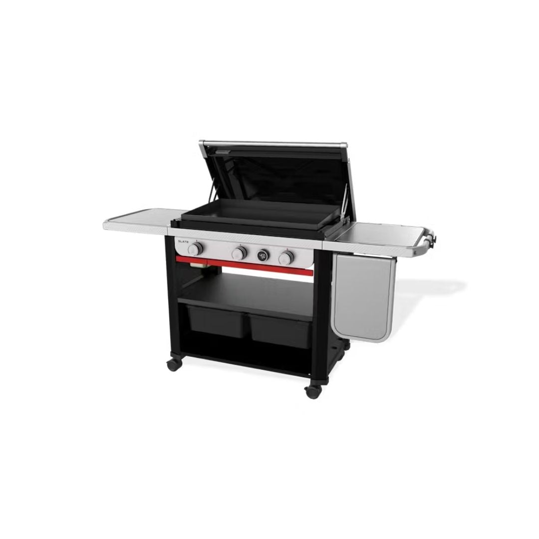 Slate 30" Rust-Resistant Griddle with Extendable Side Table
