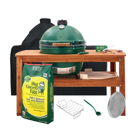 XL Big Green Egg Hardwood Acacia Table Deluxe Package